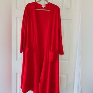 LuLaRoe Sarah Red Women's Cardigan